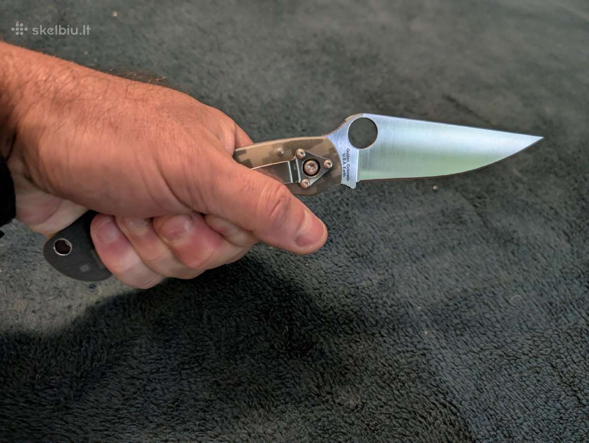 Peilis Spyderco Military G-10 Camo Made in Usa - nuotraukos Nr. 3