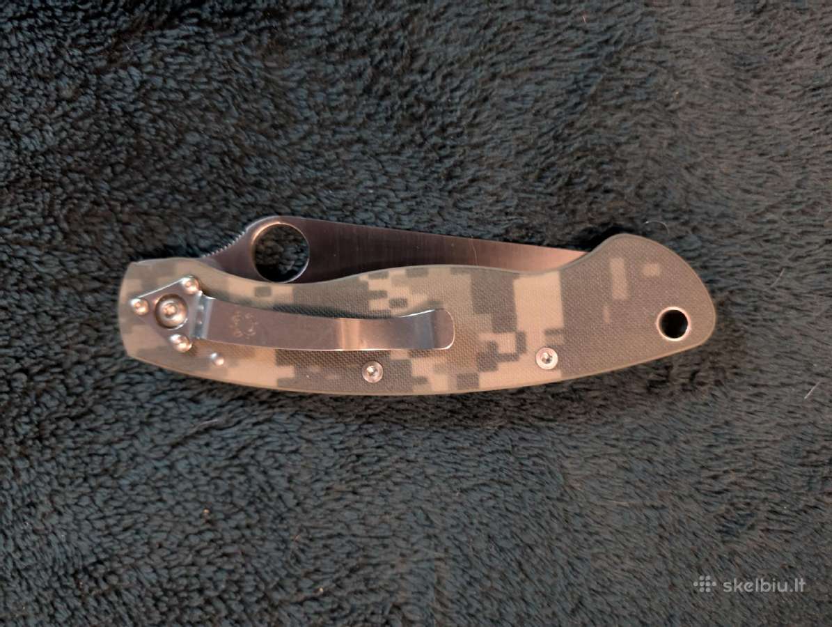 Peilis Spyderco Military G-10 Camo Made in Usa - nuotraukos Nr. 4
