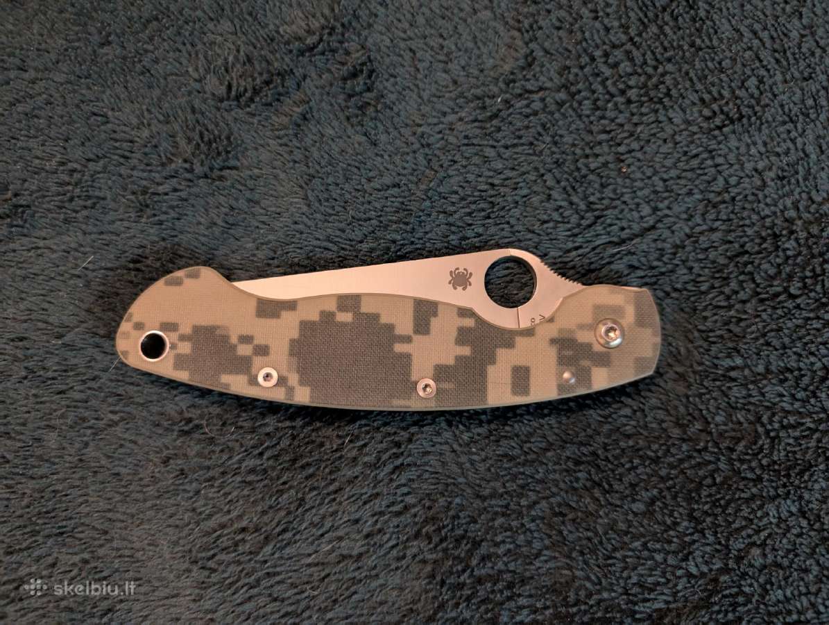 Peilis Spyderco Military G-10 Camo Made in Usa - nuotraukos Nr. 5