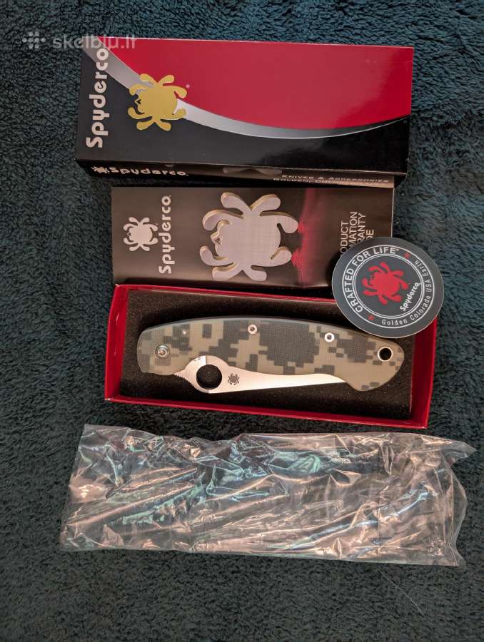 Peilis Spyderco Military G-10 Camo Made in Usa - nuotraukos Nr. 10