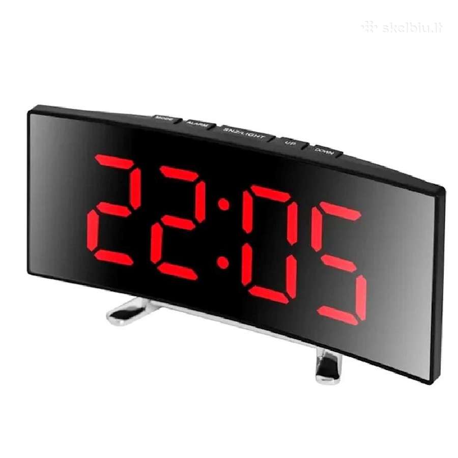 Skaitmeninis laikrodis su LED veidrodiniu ekranu - nuotraukos Nr. 3