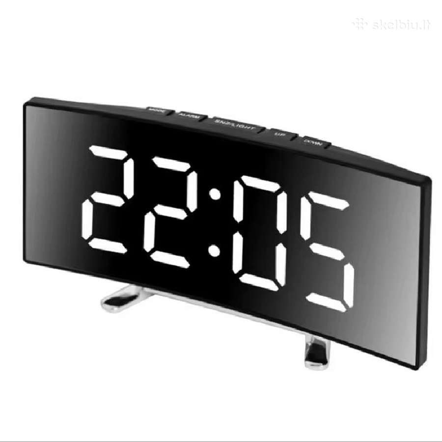 Skaitmeninis laikrodis su LED veidrodiniu ekranu - nuotraukos Nr. 4