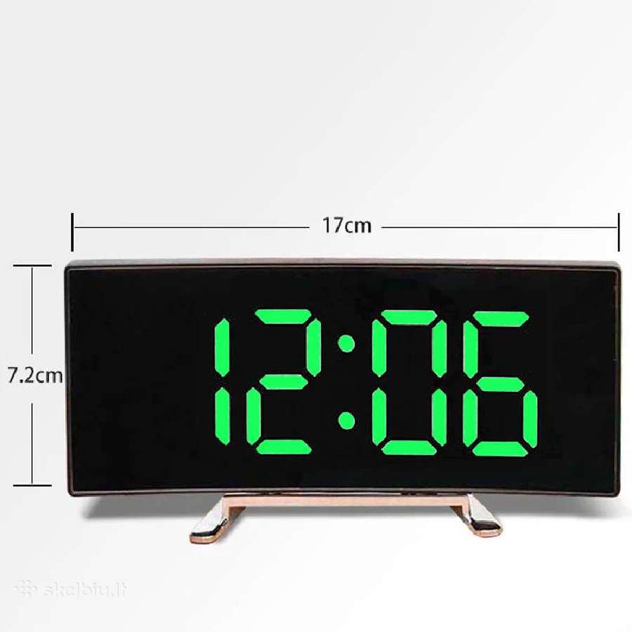 Skaitmeninis laikrodis su LED veidrodiniu ekranu - nuotraukos Nr. 6