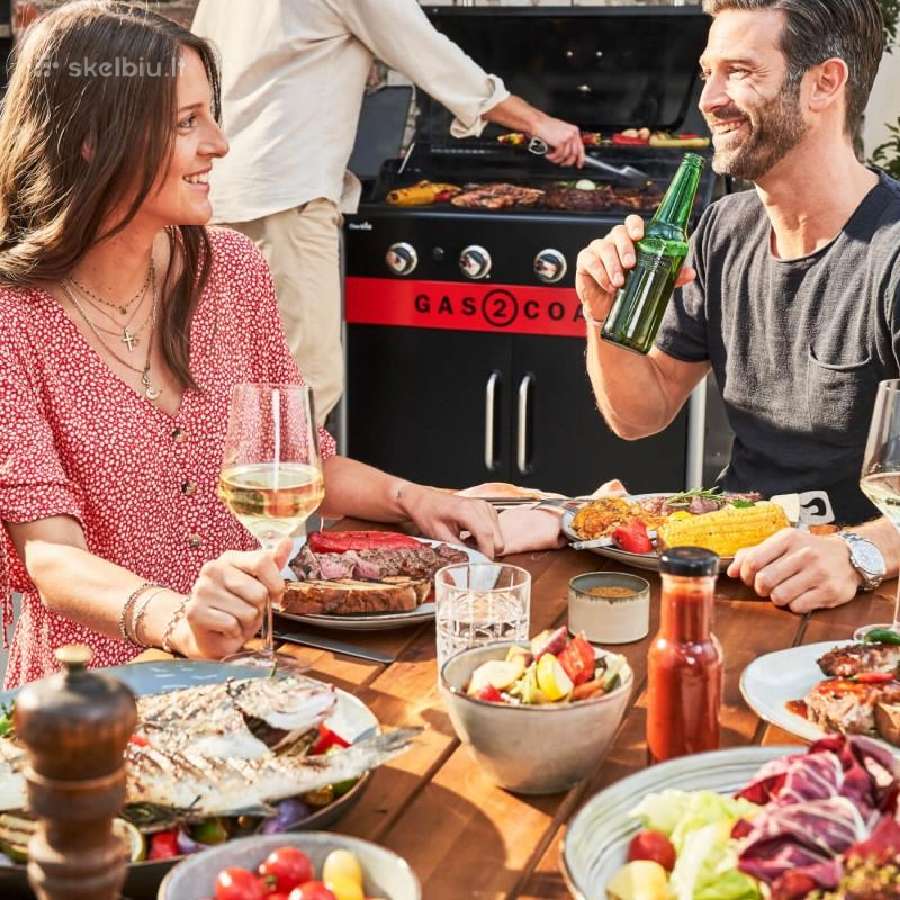 Hibridinis grilis Char-broil Gas2coal 4G kepsninė - nuotraukos Nr. 3