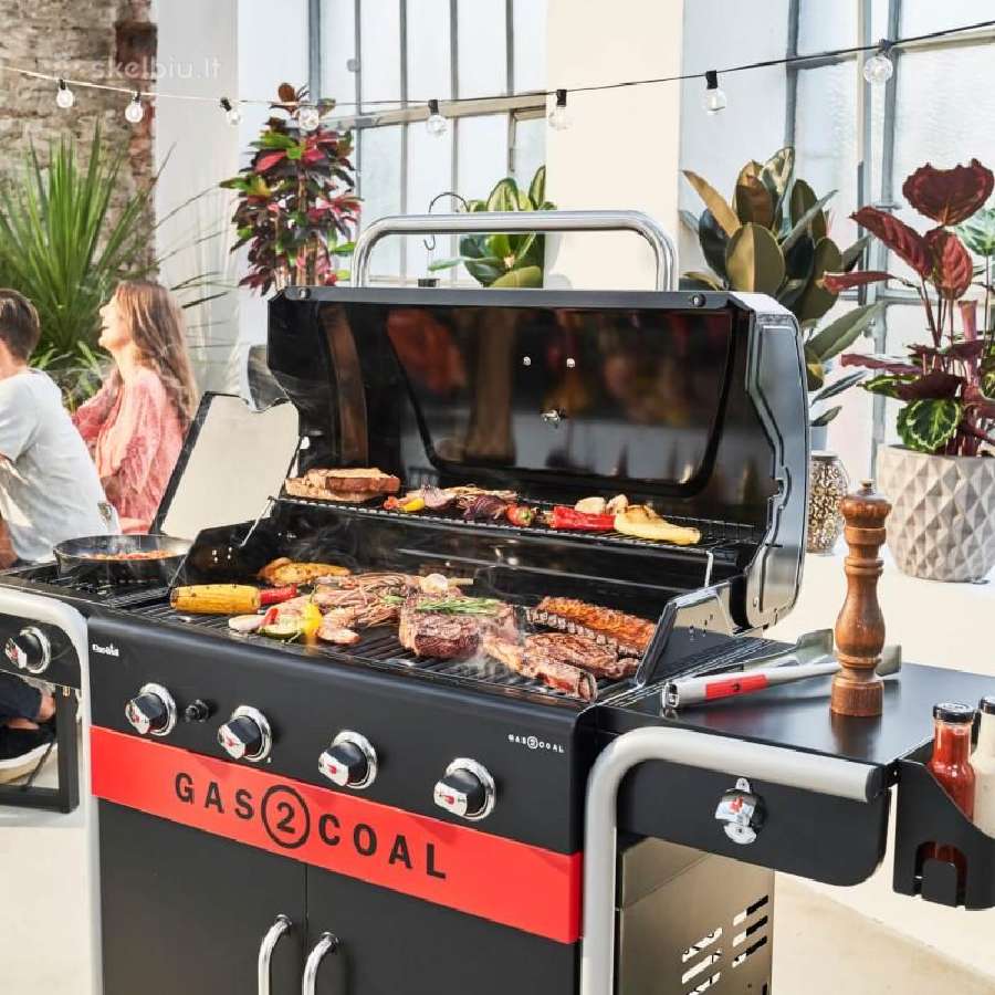 Hibridinis grilis Char-broil Gas2coal 4G kepsninė