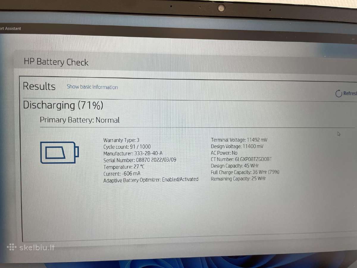 Hp Probook 650 G8 I5-1135g7 8 GB RAM 256 SSD - nuotraukos Nr. 7