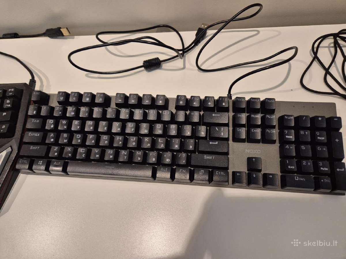 Mechaninės klaviatūros ir žaidimų pelė. Rgb - nuotraukos Nr. 2