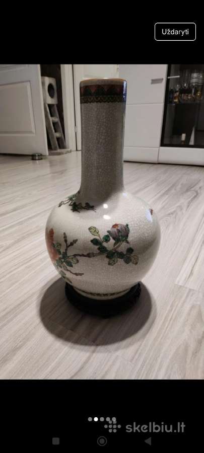 Parduodama japoniško stiliaus didelė vaza - nuotraukos Nr. 2