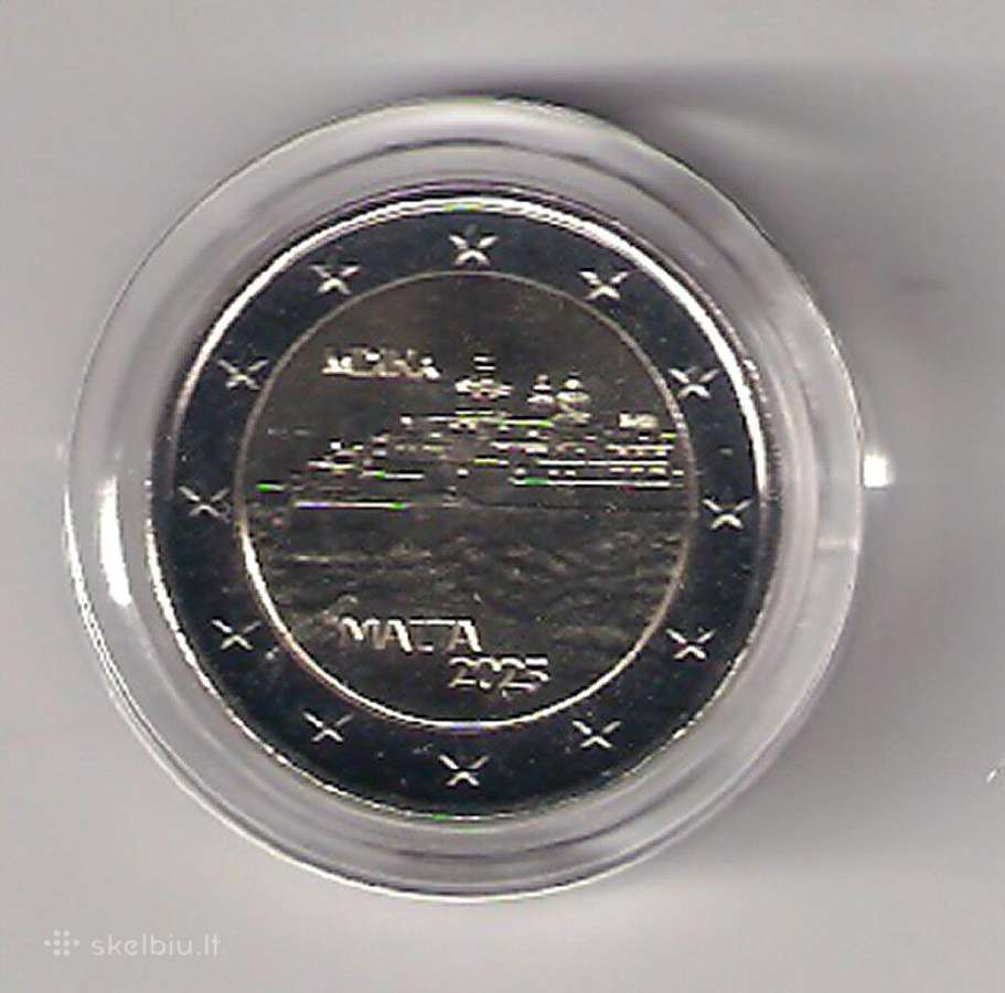 2 euro moneta Malta 2025 Mdina tvirtovė Bu