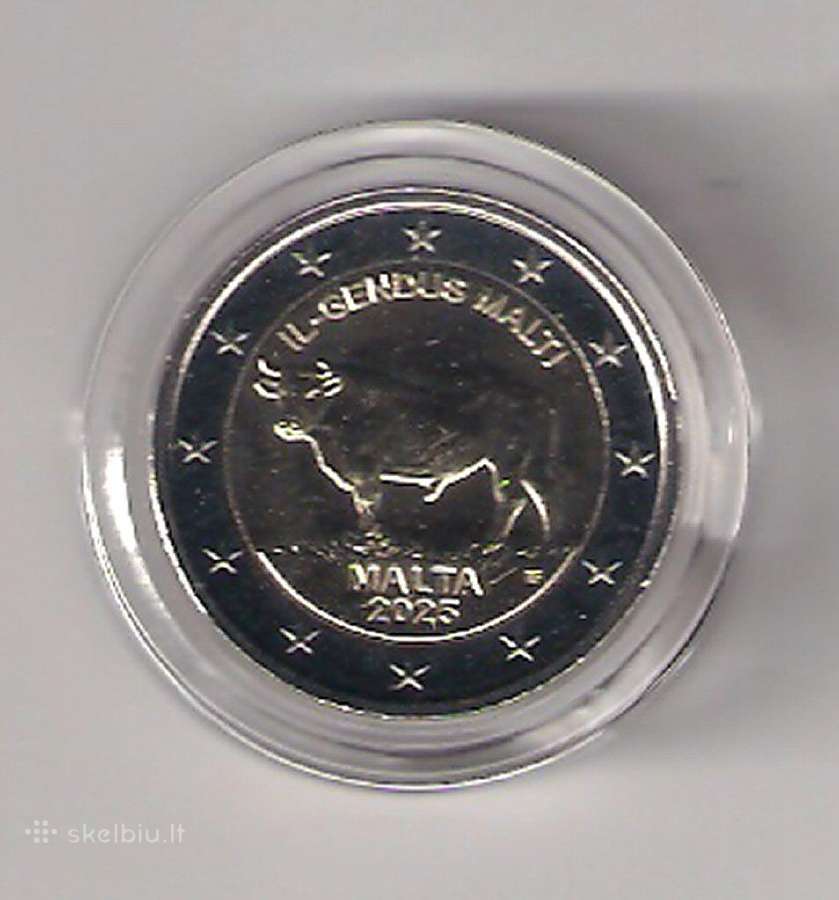 2 euro moneta Malta 2025 Jautis Il Gendus Malti Bu