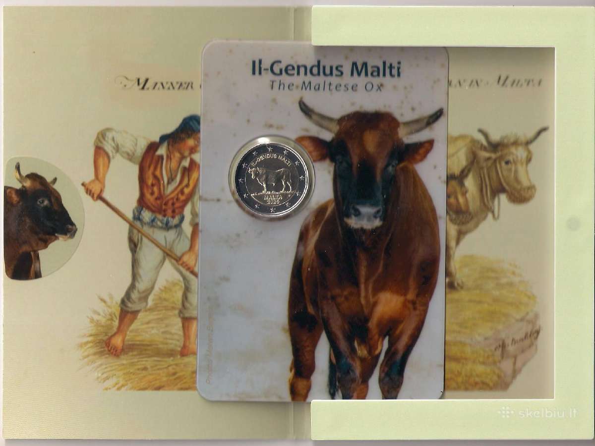 2 euro moneta Malta 2025 Jautis Il Gendus Malti Bu - nuotraukos Nr. 5