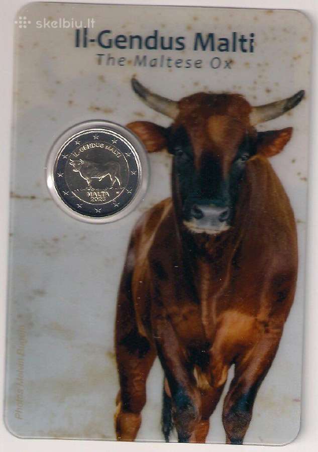 2 euro moneta Malta 2025 Jautis Il Gendus Malti Bu - nuotraukos Nr. 6