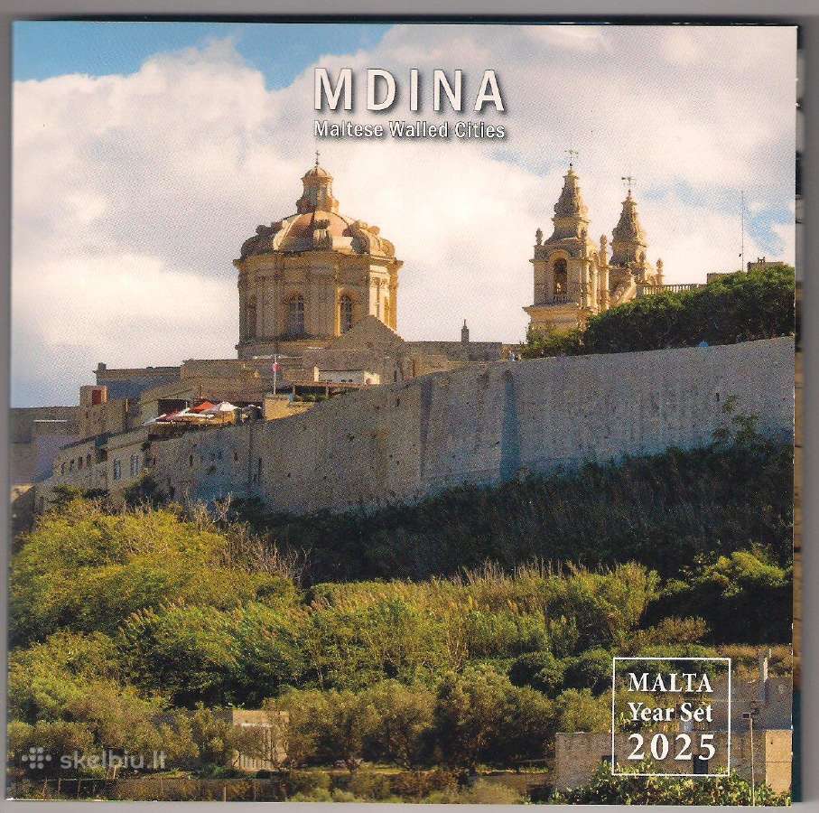Euro monetų rinkinys Malta 2025 Mdina tvirtovė - nuotraukos Nr. 3