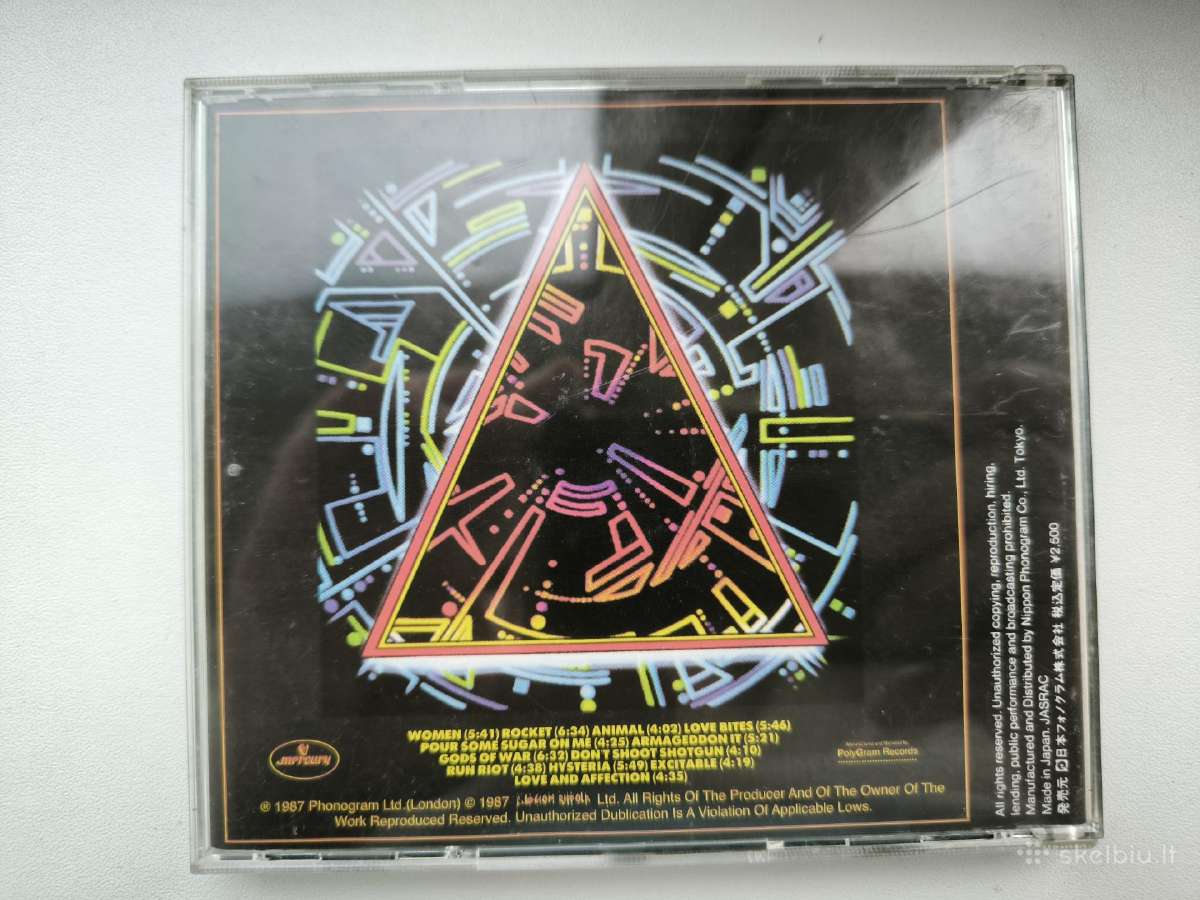 CD Def Leppard Hysteria. Yra Daugiau CD - nuotraukos Nr. 4
