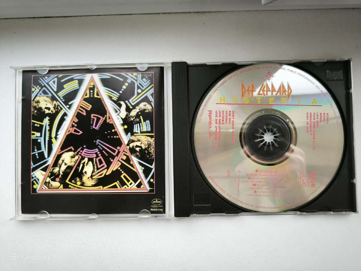 CD Def Leppard Euphoria, Pyromania, Hysteria - nuotraukos Nr. 6
