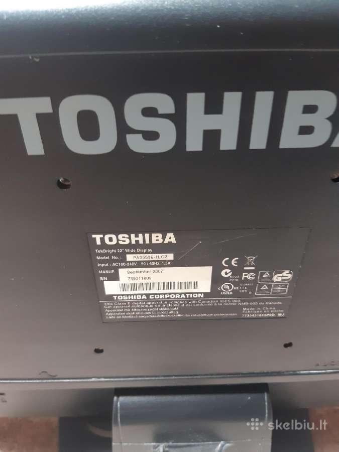 Toshiba kompiuterio ekranas - nuotraukos Nr. 4