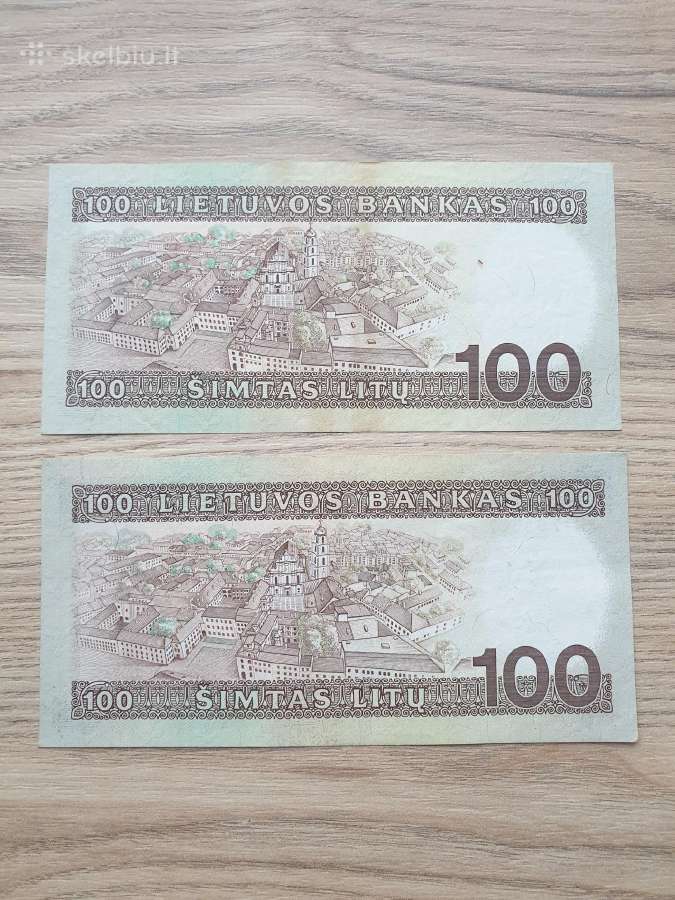 1991 m. 100 litų - nuotraukos Nr. 2