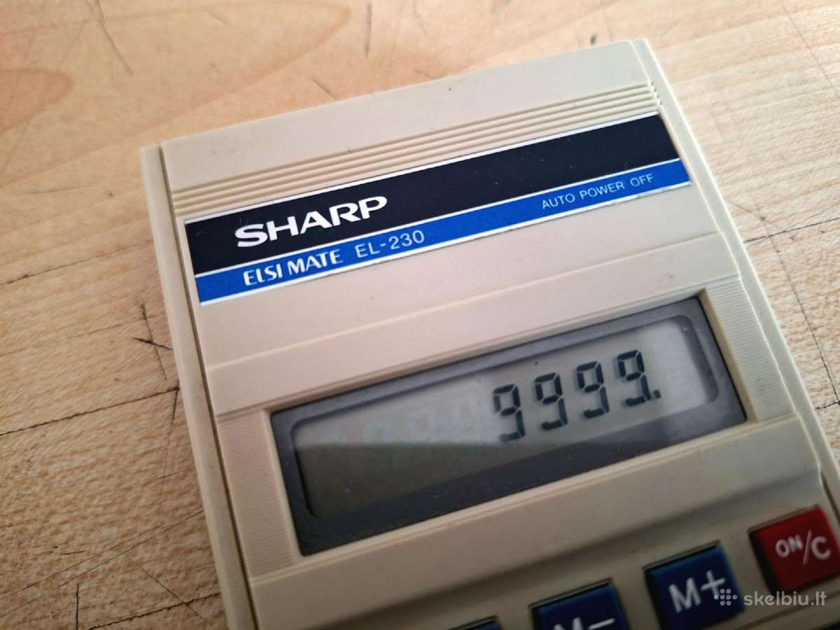 Vintažiniai skaičiuotuvai Sharp - nuotraukos Nr. 2