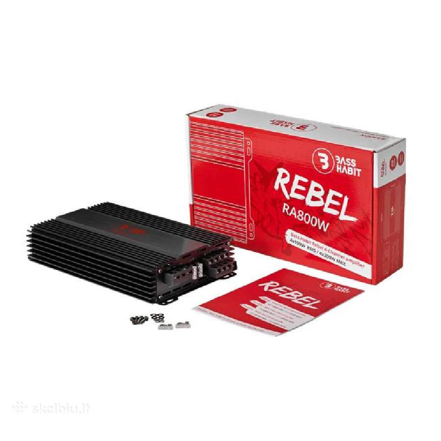 Garso stiprintuvas Bass Habit Rebel Ra800w