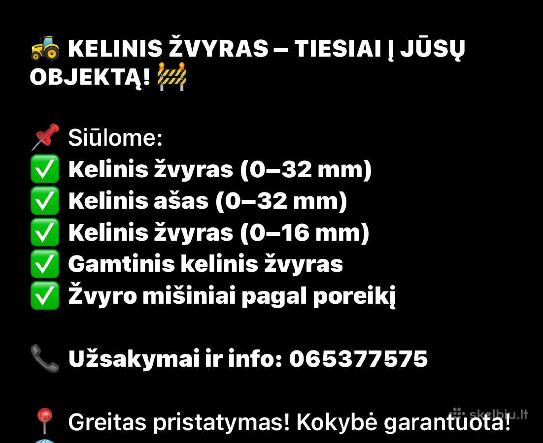 Žvyras pagrindam.skalda.smėlis pagrindu paruošimas - nuotraukos Nr. 19
