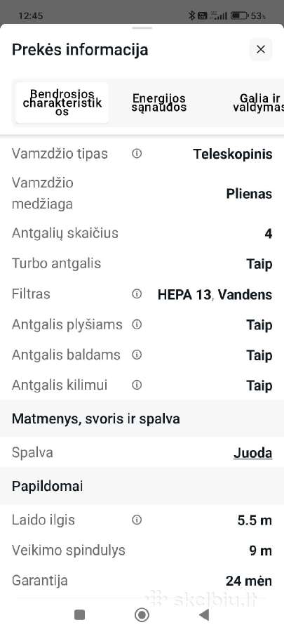 Dulkių siurblys su vandens filtru ,su garantija - nuotraukos Nr. 10