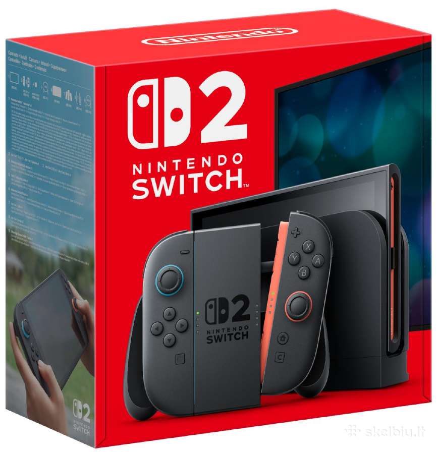 Nintendo Switch 2 + Mario Kart World naujas