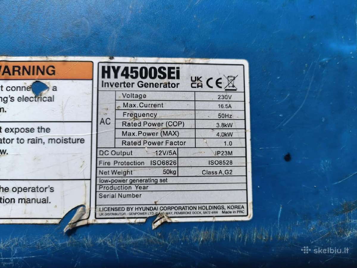Hyundai ,Honda, Briggs & Stratton generatoriai - nuotraukos Nr. 8