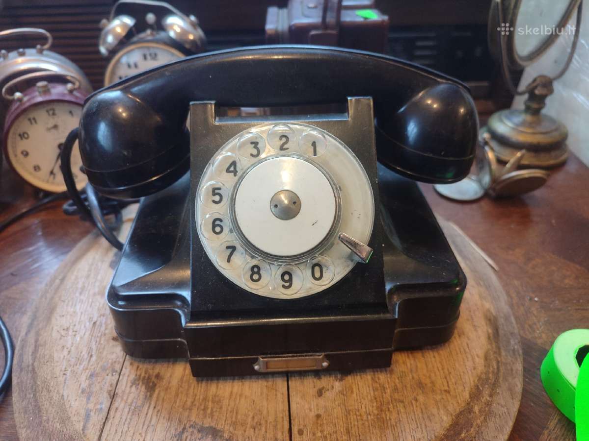 Tarybinis bakelitinis laivo telefonas