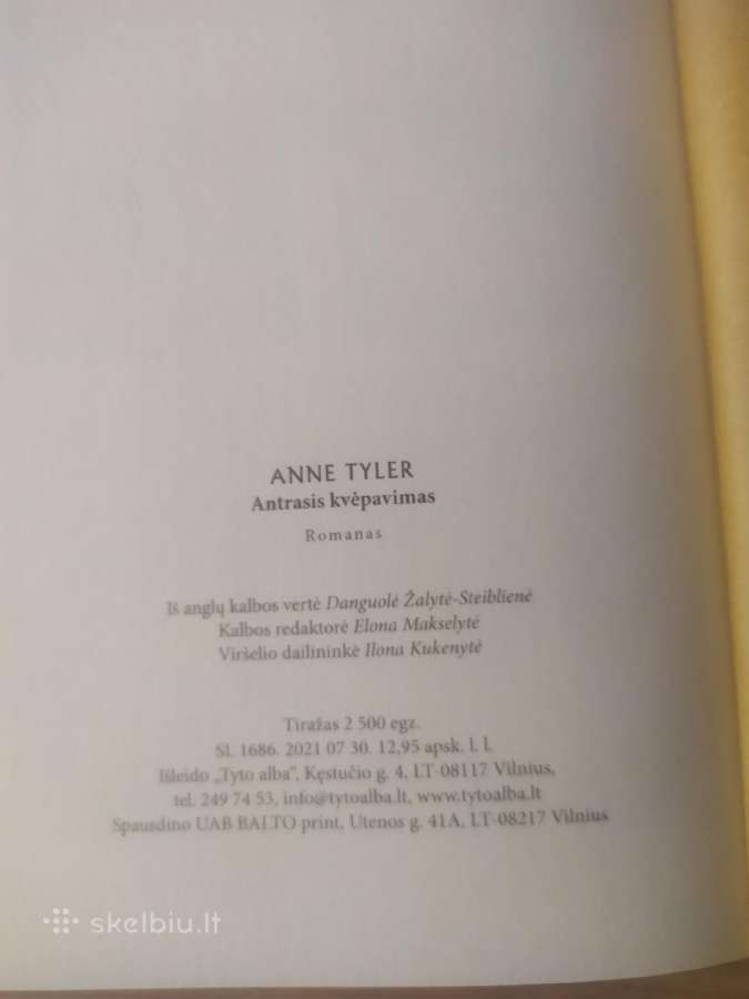 Anne Tyler "Antrasis kvėpavimas" - nuotraukos Nr. 4