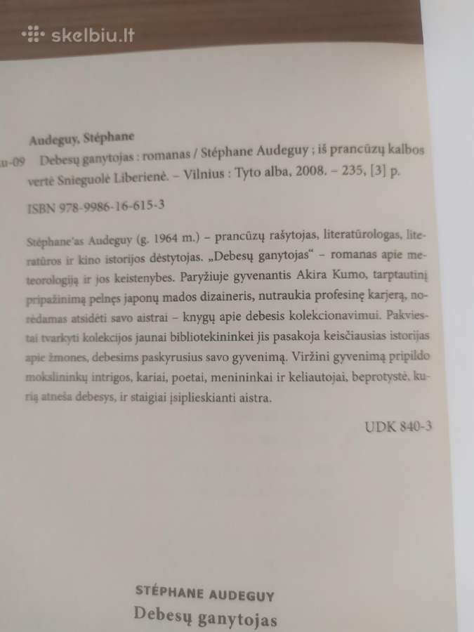 Stephane Audeguy "Debesų ganytojas" - nuotraukos Nr. 4