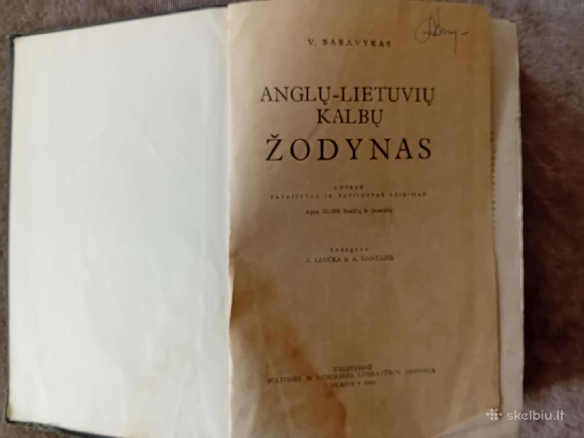 Anglų-lietuvių kalbų žodynas (30.000 žodžių) - nuotraukos Nr. 3