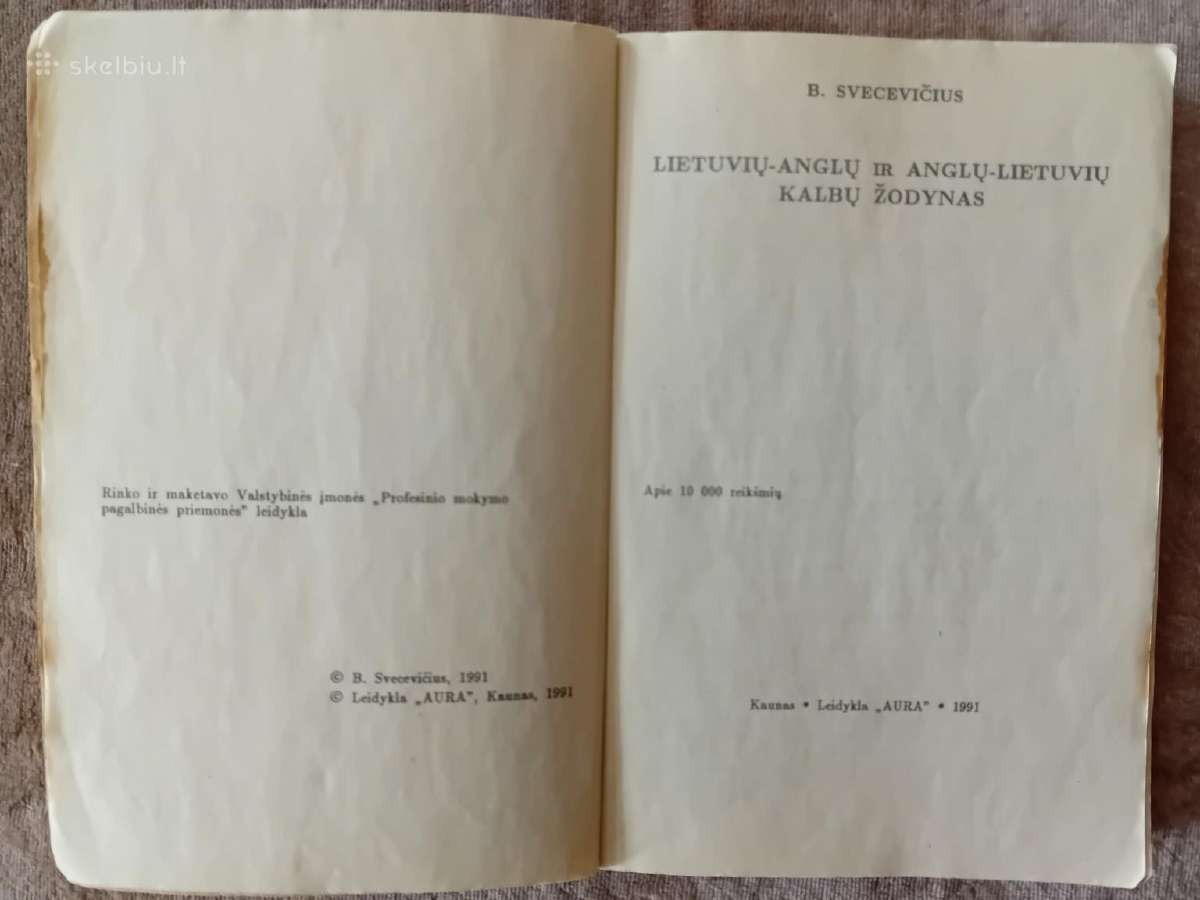 Lietuvių-anglų ir anglų-lietuvių k. žodynas - nuotraukos Nr. 3
