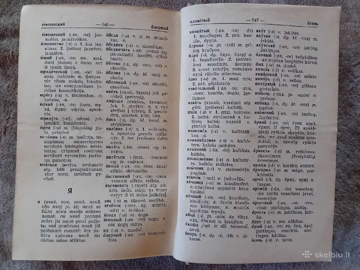 Tr.mokyklinis rusų-lietuvių kalbų žodynas, 1960 - nuotraukos Nr. 11
