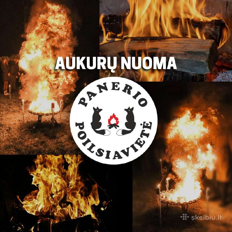 Ugnies aukuras - aukuro nuoma su gintaro dulkėmis