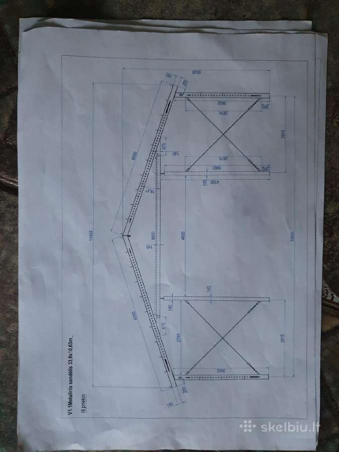 Metalinis angaras 33,6*10,63 m - nuotraukos Nr. 2