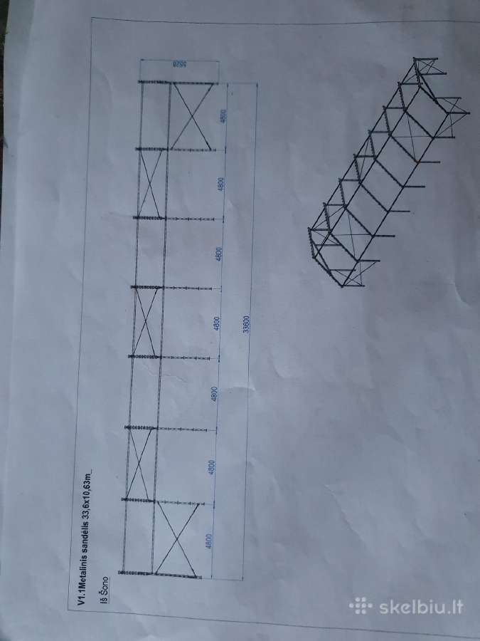 Metalinis angaras 33,6*10,63 m - nuotraukos Nr. 3