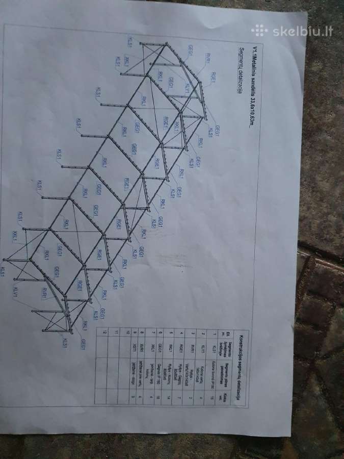 Metalinis angaras 33,6*10,63 m - nuotraukos Nr. 4