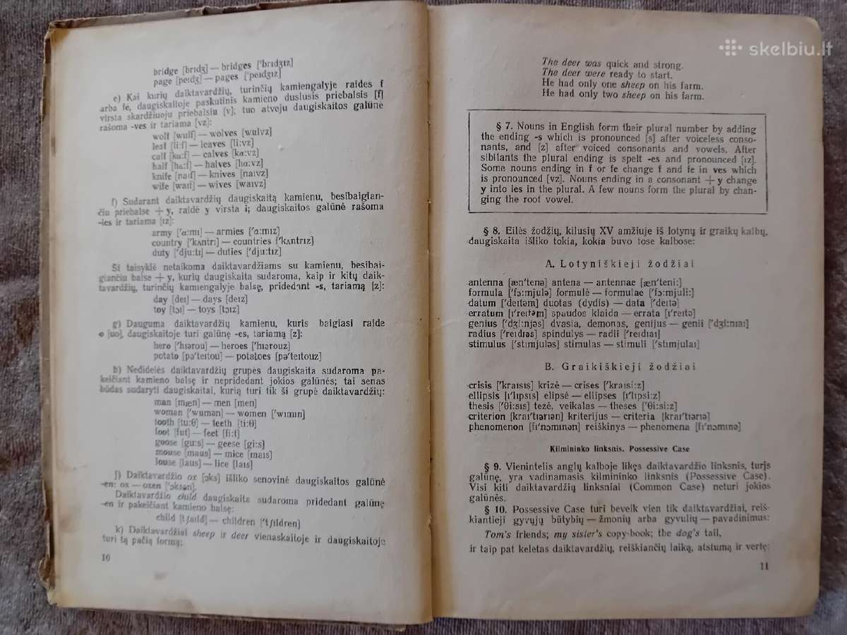 Anglų kalbos gramatika, 1955 m. - nuotraukos Nr. 6
