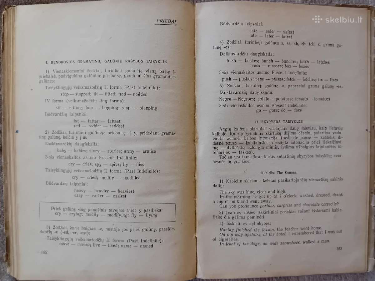 Anglų kalbos gramatika, 1955 m. - nuotraukos Nr. 13