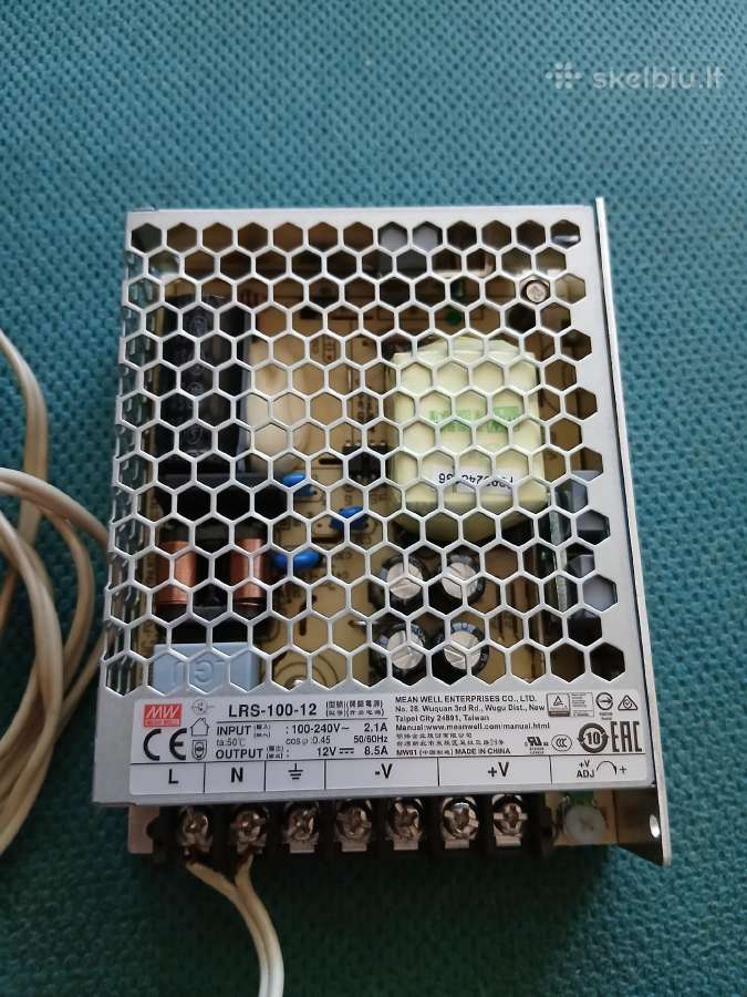 Mean Well Lrs-100-12 102w 12v maitinimo šaltinis - nuotraukos Nr. 5
