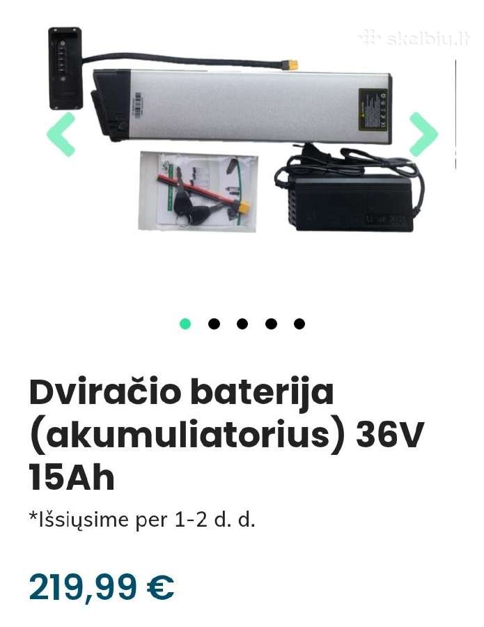 El paspirtukų riedžių dviračiu ličio baterijos - nuotraukos Nr. 14