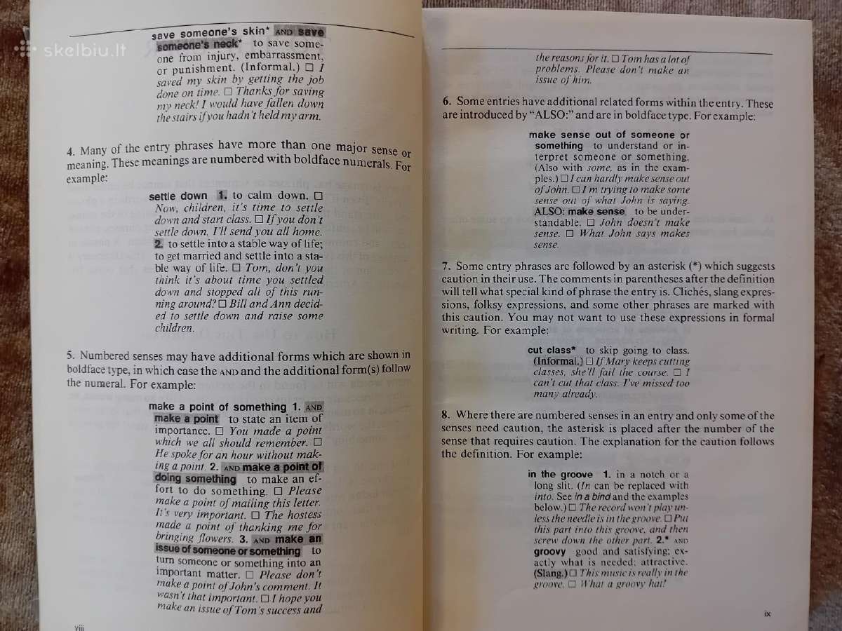 American Idioms Dictionary, Maskva, 1991 - nuotraukos Nr. 6
