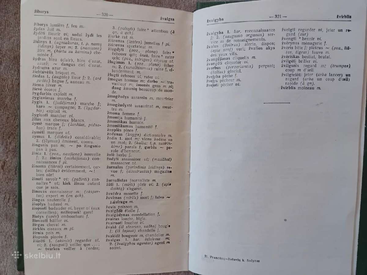 Prancūzų-lietuvių ir lietuvių-prancūzų žodynas - nuotraukos Nr. 8