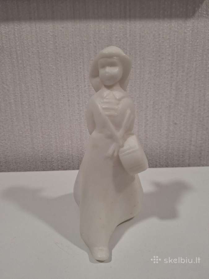 Sena statulele bugnininkas.medziaga(glazura) - nuotraukos Nr. 6