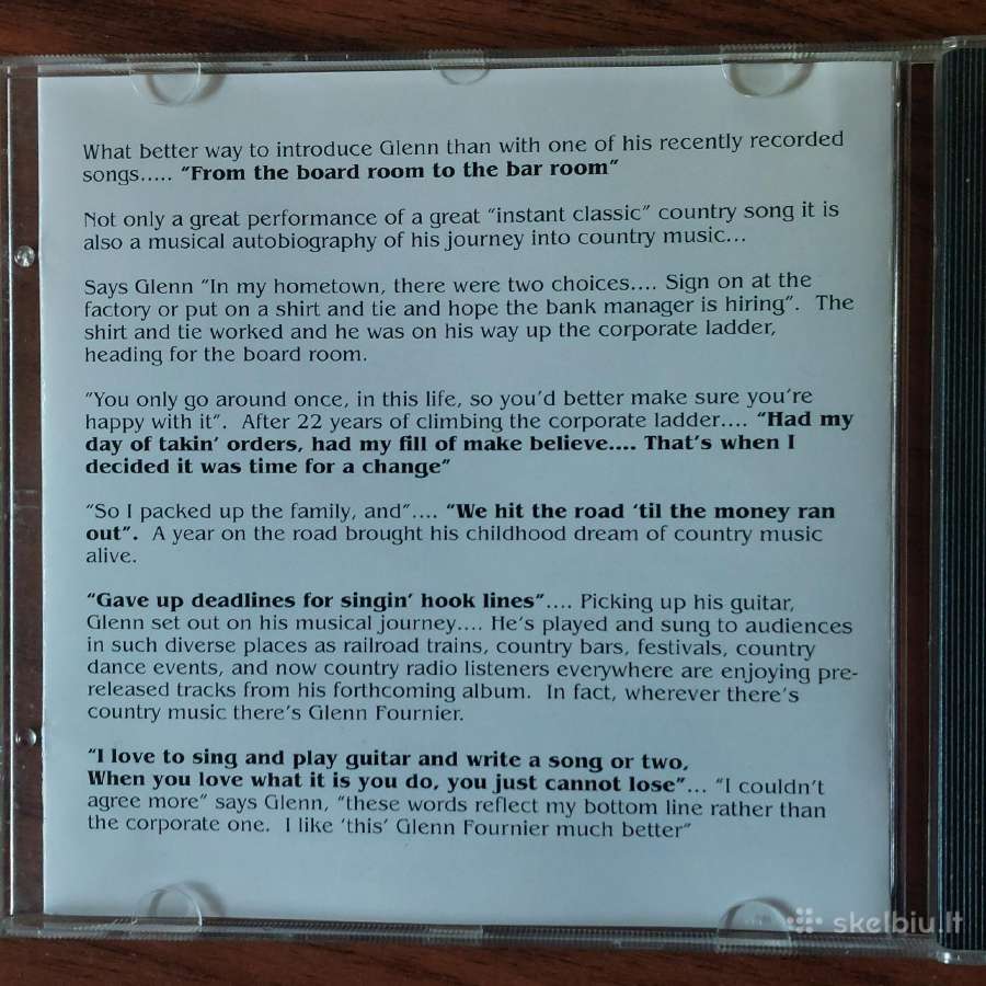 Glenn Fournier ,CD diskas . - nuotraukos Nr. 4