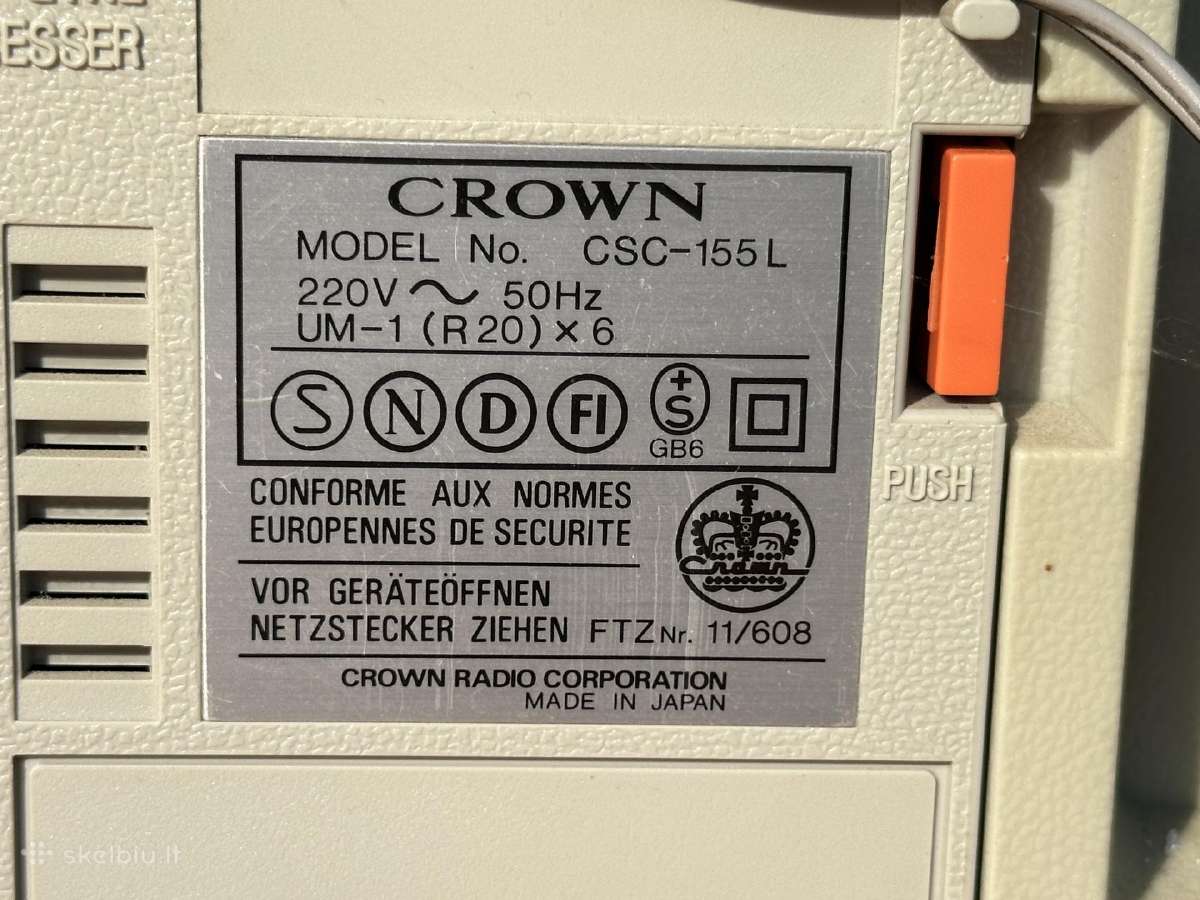Crown Csc-155l bomboox Japan - nuotraukos Nr. 3