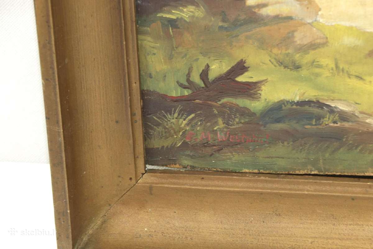 (каrtonas, Aliejus), 61.5x56.5 см. / 51x41 см - nuotraukos Nr. 2