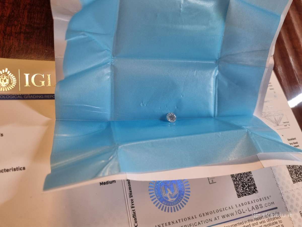 Deimantas (natūralus) 1,41ct su sertifikatu - nuotraukos Nr. 3