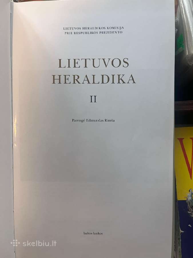 E.rimša. Lietuvos heraldika (II tomas) - nuotraukos Nr. 4