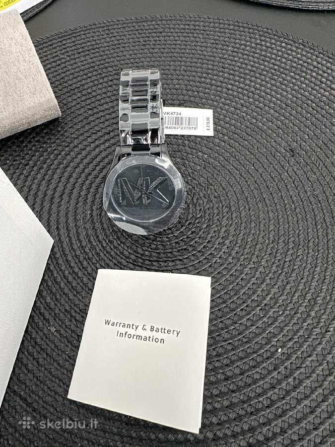 Michael Kors Laikrodis Slim Runway Mk4734 Juoda - nuotraukos Nr. 3